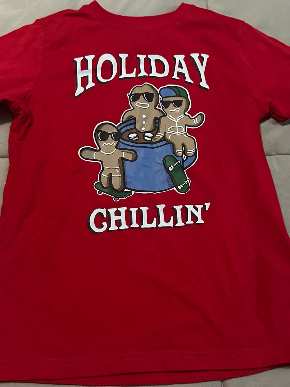 Holiday Chillin' Red Graphic Tee Boys S